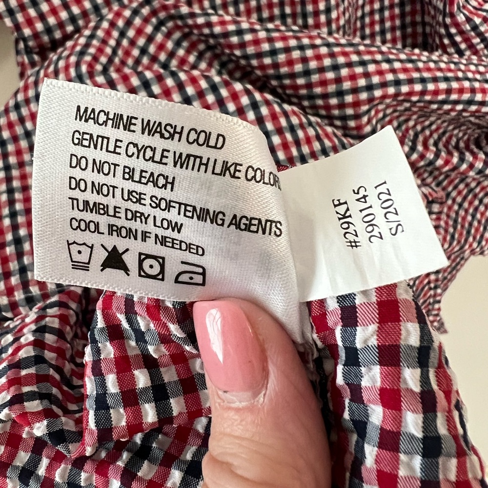 Orvis Clearwater Seersucker Shirt Short Sleeve Button Up Men’s Size Large Casual - Picture 7 of 12